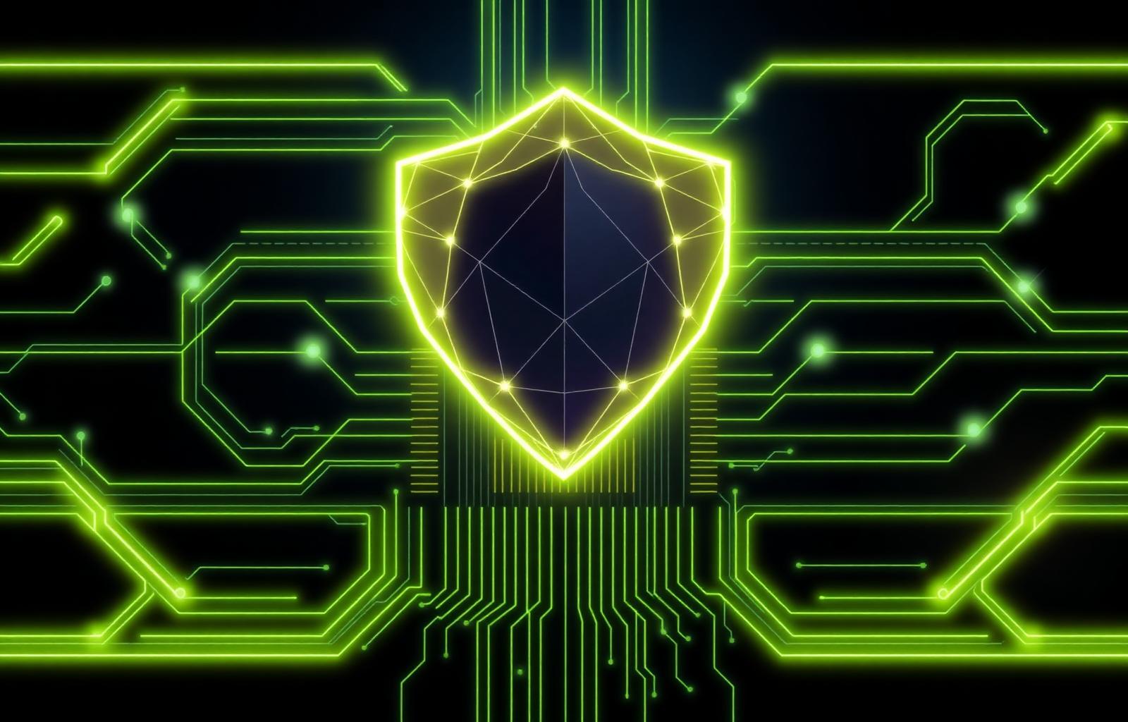 Cybersecurity shield over circuit board